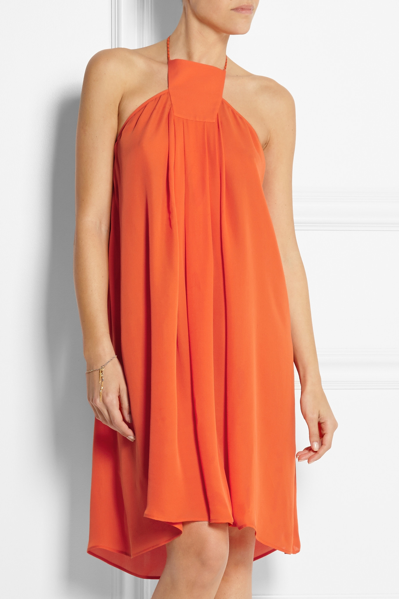 silk crepe gown